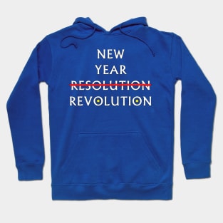 New Year Resolution / Revolution - Typography Design Hoodie